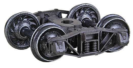 Arch Bar Self-Centering HGC Trucks -- Code 110 (.110`) 33` Ribbed-Back RP-25 Wheels 1 Pair, HO, Kadee Quality Products 561