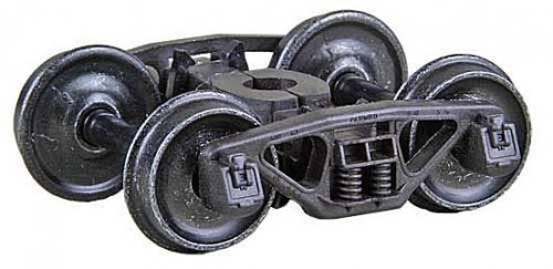 Bettendorf 50-Ton Self-Centering HGC Trucks -- Code 110 (.110`) 33` Smooth-Back RP-25 Wheel, HO, Kadee Quality Products 564