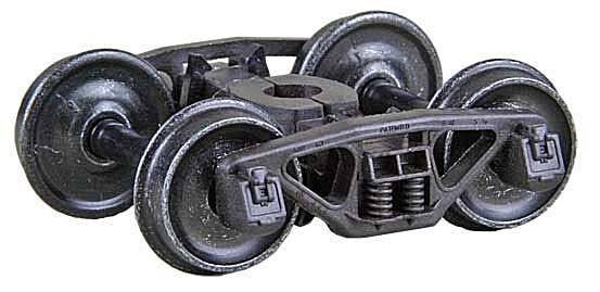 Bettendorf 50-Ton Self-Centering HGC Trucks -- Code 110 (.110`) 33` Smooth-Back RP-25 Wheel, HO, Kadee Quality Products 564