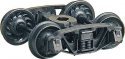 Andrews Trucks w/33′ Code 110 Ribbed-Back Metal Wheels -- pkg(2), HO, Kadee Quality Products 571