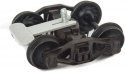 Bettendorf T-Section Trucks w/33′ Code 110 Ribbed-Back Metal Wheels -- pkg(2), HO, Kadee Quality Products 572