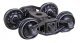Bettendorf T-Section Self-Centering HGC Leaf-Spring Caboose Trucks -- Code 110 (.110`) 33` , HO, Kadee Quality Products 581