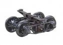 4`6` Wheelbase Sprung Metal Trucks -- 26` Ribbed-Back Wheels 1 Pair, HOn3, Kadee Quality Products 717