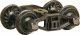 Bettendorf T-Section HGC 2-Piece Trucks -- 1 Pair, HOn3, Kadee Quality Products 724