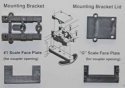 Conversion Packet -- For Mounting 820 or 830 On Aristo-Craft GE U25B Locos, Less Couplers, I, Kadee Quality Products 884