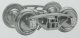 A.S.F (R) A-3 Ride-Control 50-Ton Truck -- 33 Smooth Back All Metal Non-Magnetic Wheels′, G, Kadee Quality Products 970