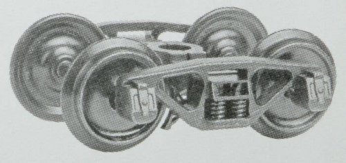 A.S.F (R) A-3 Ride-Control 50-Ton Truck -- 33 Smooth Back All Metal Non-Magnetic Wheels′, G, Kadee Quality Products 970