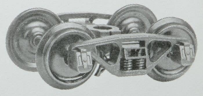 A.S.F (R) A-3 Ride-Control 50-Ton Truck -- 33 Smooth Back All Metal Non-Magnetic Wheels′, G, Kadee Quality Products 970