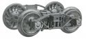 Arch Bar Fully Sprung Metal Trucks -- 33′ Ribbed-Back All-Metal Non-Magenetic Wheels - 1 Pai, G, Kadee Quality Products 972