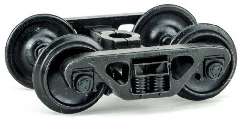 Barber(R) S-2 Roller Bearing Sprung Metal Trucks, 70 Ton -- 33 Smooth Back All Metal Non-Mag, G, Kadee Quality Products 973