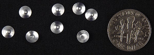 Aluminum Lampshades pkg(8) -- 18′ 45.7cm pkg(8), HO, Ngineering N70058