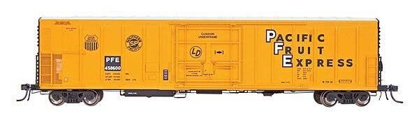 R-70-20 Mechanical Reefer w/Keystone Underframe & Late Roof - Ready to Run -- Pacific Fruit Express (orange, black, white, black