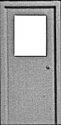 Doors (White Styrene) -- Entryway Type w/Single Large Window pkg(3), HO, Pikestuff 1103