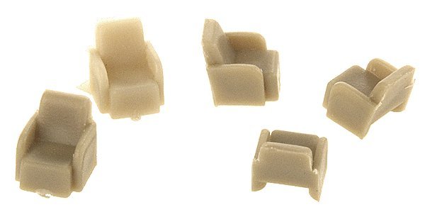 Passenger Car Seating -- Lounge Seats pkg(100), HO, Palacecarco LLC 5004100