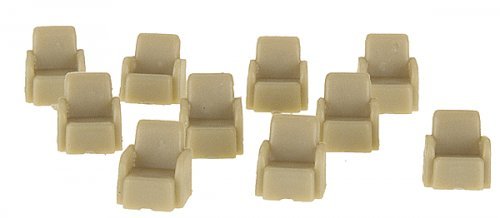 Passenger Car Seating -- Lounge Car Individual Seats pkg(30), HO, Palacecarco LLC 500430