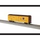 40′ Steel Reefer - Ready to Run -- Northern Pacific 91353 (yellow, Boxcar Red, North Coast Slogan, Monad Logo), HO, Lionel 245