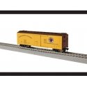 40′ Steel Reefer - Ready to Run -- Northern Pacific 91353 (yellow, Boxcar Red, North Coast Slogan, Monad Logo), HO, Lionel 245