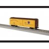 40′ Steel Reefer - Ready to Run -- Northern Pacific 91353 (yellow, Boxcar Red, North Coast Slogan, Monad Logo), HO, Lionel 245