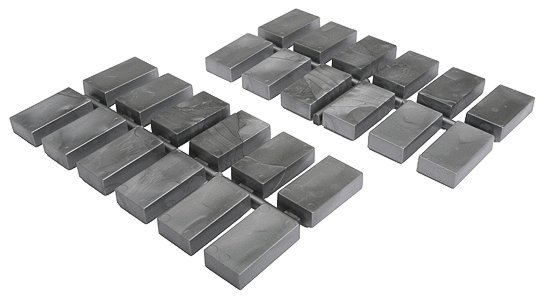 Ingot Loads pkg(24) Fits Rix 628-601 or 602 (Each Sold Separately) -- Cold (Dark Gray), HO, State Tool & Die 795C
