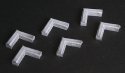 Roof Ductwork - Making A Scene(TM) -- Unpainted Metal Castings - 90-Degree Corners pkg(6), N, The N Scale Architect 20085