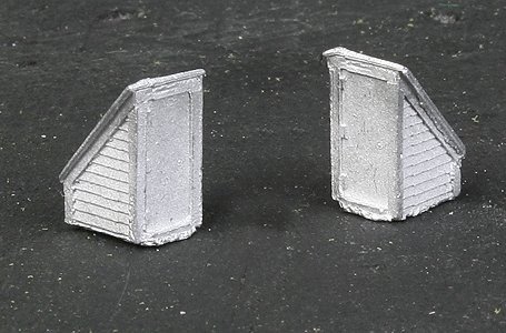 Rooftop Stairway Access Door - Making A Scene(TM) -- Unpainted Metal Castings pkg(2), N, The N Scale Architect 20094