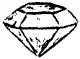 Jewels (No Backing) pkg(12) -- Clear, HO, Utah Pacific Models RR Product 56