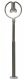 Nostalgic LED Platform Light w/Plug Base & Socket -- Era II-IV, Gray Metal Mast, Warm W, N, Viessmann Modellspielwaren 6435