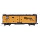 Santa Fe 40` Steel Ice Reefer - Ready to Run -- Santa Fe `El Capitan` RR-32 (Santa Fe Yellow, black roof, ends & side deta, N, I