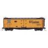 Santa Fe 40` Steel Ice Reefer - Ready to Run -- Santa Fe `El Capitan` RR-32 (Santa Fe Yellow, black roof, ends & side deta, N, I