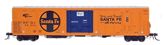 R-70-20 Mechanical Reefer - Ready to Run -- Santa Fe SFRC (orange, blue, silver, black, Large Logo, MTC Logo), HO, Intermountain