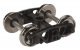 Rigid Plastic Trucks w/33′ Metal RP-25 Wheels & Axles -- Andrews - 1 Pair, HO, WalthersProto 2003
