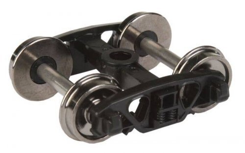 Rigid Plastic Trucks w/33′ Metal RP-25 Wheels & Axles -- Andrews - 1 Pair, HO, WalthersProto 2003