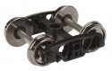 Rigid Plastic Trucks w/33′ Metal RP-25 Wheels & Axles -- Andrews - 1 Pair, HO, WalthersProto 2003