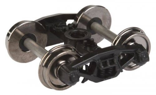 Rigid Plastic Trucks w/33′ Metal RP-25 Wheels & Axles -- Bettendorf - 1 Pair, HO, WalthersProto 2009