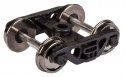Rigid Plastic Trucks w/33′ Metal RP-25 Wheels & Axles -- 70-Ton ASF Roller Bearing - 1 Pair, HO, WalthersProto 2014
