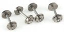 33′ Turned Metal RP-25 Wheelsets -- With Metal Axles pkg(100), HO, WalthersProto 2304