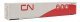 53′ Singamas Corrugated-Side Container - Assembled -- Canadian National (gray, red Three Mod, HO, Walthers SceneMaster 8537
