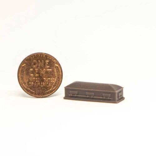 Casket -- pkg(5), HO, All Scale Miniatures 870891