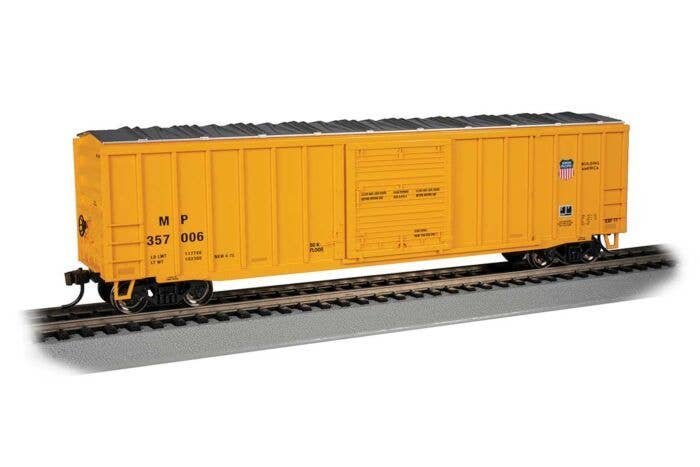 ACF 50`6` Outside-Braced Sliding-Door Boxcar - Ready to Run - Silver Series -- Union Pacific, HO, Bachmann Industries 19615