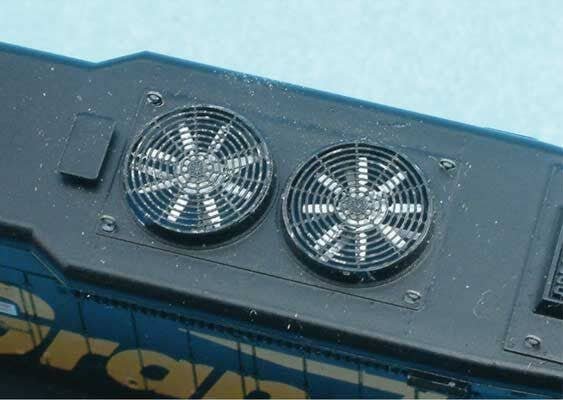 48′ Fan Grills -- No Center Plate - 8-Blade pkg(5), N, Atlas Model Railroad Co. BLMA81