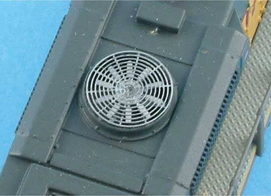 48′ Fan Grills -- No Center Plate - 10-Blade pkg(5), N, Atlas Model Railroad Co. BLMA82