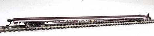 85′ General American G85 Flatcar - Ready to Run -- GTTX (Brown) 300333, HO, WalthersMainline 5516