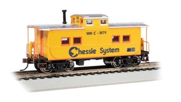 Northeast-Style Steel Cupola Caboose - Ready to Run - Silver Series(R) -- Chessie System 187, HO, Bachmann Industries 16826