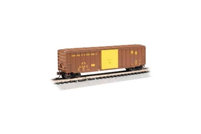 ACF 50`6` Outside-Braced Sliding-Door Boxcar - Ready to Run - Silver Series -- Original Norfo, N, Bachmann Industries 19668