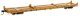 60′ Pullman-Standard Flatcar - Ready to Run -- TTX TTCX 92315 (Container pedestals yellow, black, HO, WalthersMainline 5413