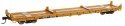 60′ Pullman-Standard Flatcar - Ready to Run -- TTX TTCX 92315 (Container pedestals yellow, black, HO, WalthersMainline 5413