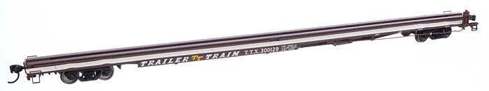 85′ General American G85 Flatcar - Ready to Run -- TTX (Brown) 300129, HO, WalthersMainline 5563