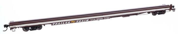 85′ General American G85 Flatcar - Ready to Run -- TTX (Brown) 300251, HO, WalthersMainline 5565