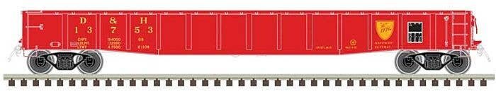 ACF 70-Ton 52′ Gondola - Ready to Run - Master(R) -- Delaware and Hudson 13771 (red, , N, Atlas Model Railroad Co. 50006424