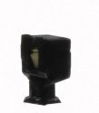 Wall-Mount Square LED Light 3-Pack -- Black (warm white LED), N, Atlas Model Railroad Co. 70000199